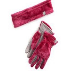 4-6X Girls ladies ZeroXposur Gianna hike pile headband and glove set.